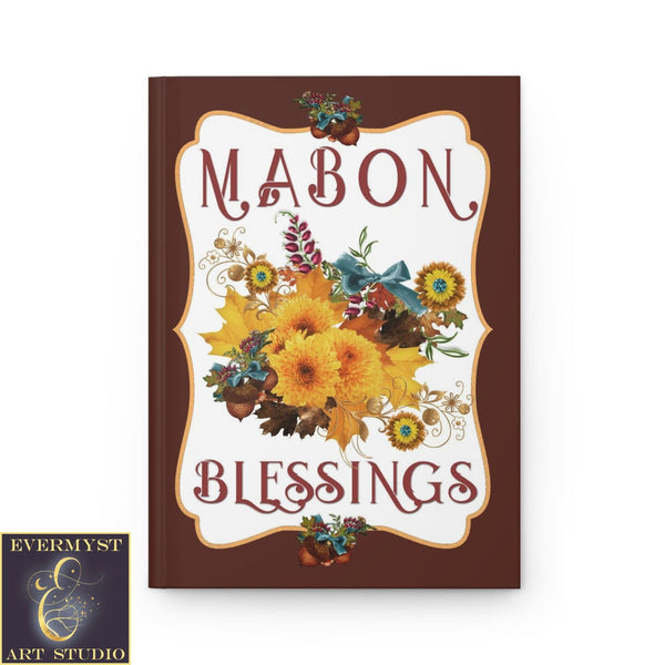 Hardcover Journal Mabon Fall Autumn Equinox Pagan Blank Book