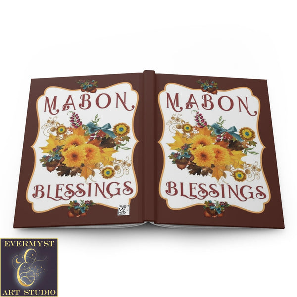 Hardcover Journal Mabon Fall Autumn Equinox Pagan Blank Book