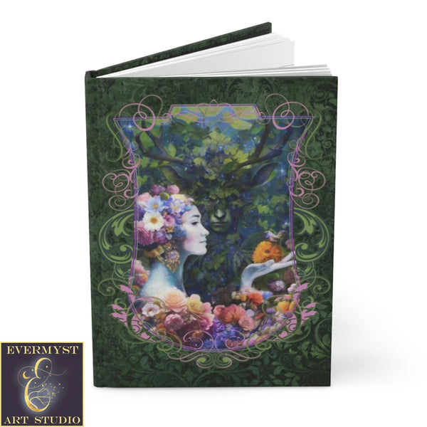 Hardcover Journal May Queen Beltane Fantasy Pagan Blank Book