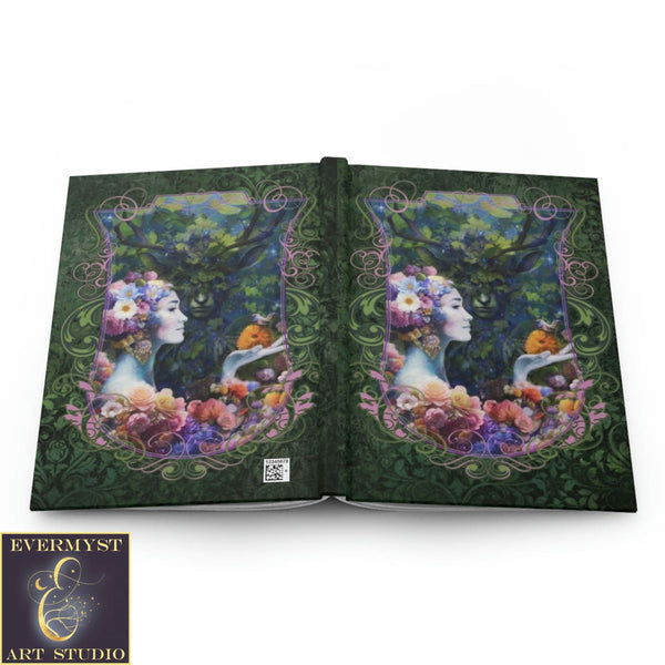 Hardcover Journal May Queen Beltane Fantasy Pagan Blank Book