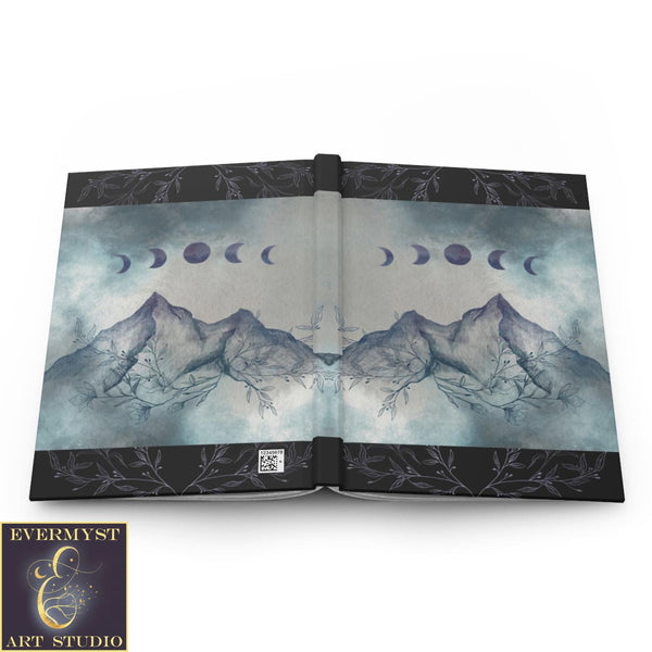 Hardcover Journal Moon Mountain Boho Nature Witch Blank Book