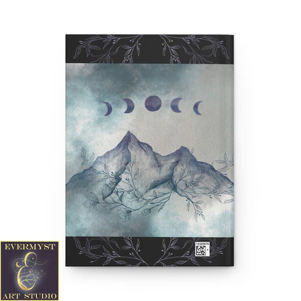 Hardcover Journal Moon Mountain Boho Nature Witch Blank Book