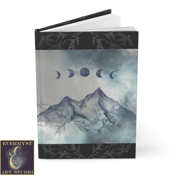 Hardcover Journal Moon Mountain Boho Nature Witch Blank Book