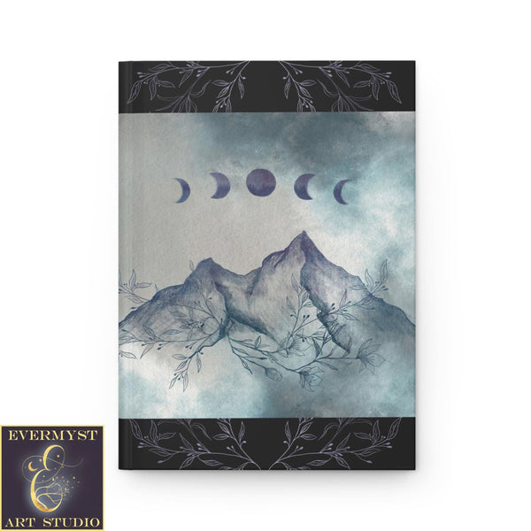 Hardcover Journal Moon Mountain Boho Nature Witch Blank Book