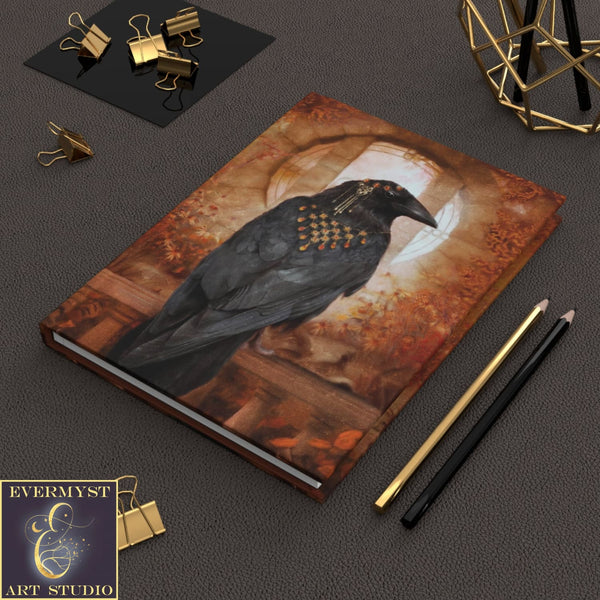 Hardcover Journal - Mystical Raven Witch Blank Book