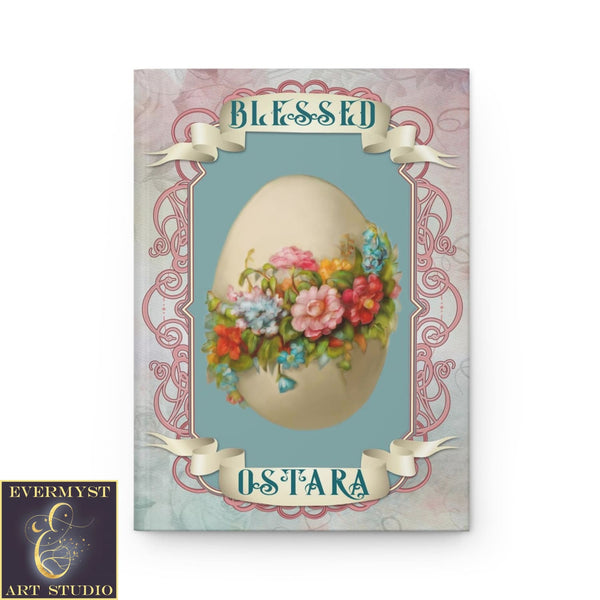 Hardcover Journal Ostara Blessed Spring Equinox Wicca Pagan Witch Blank Book