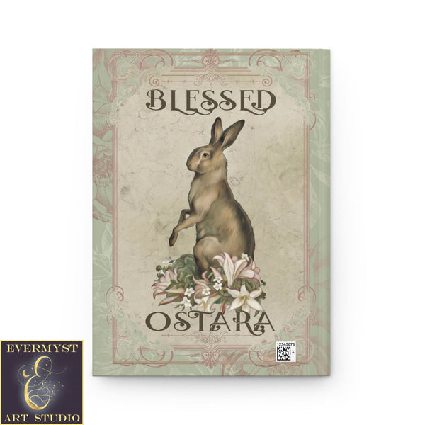 Hardcover Journal Ostara Rabbit Hare Spring Pagan Wicca Blank Book