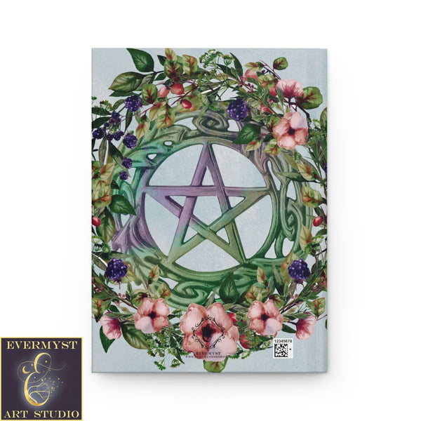 Hardcover Journal Summer Pentacle Witch Pagan Blank Book