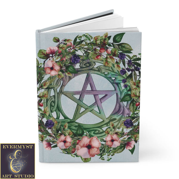 Hardcover Journal Summer Pentacle Witch Pagan Blank Book