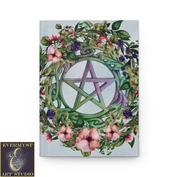 Hardcover Journal Summer Pentacle Witch Pagan Blank Book