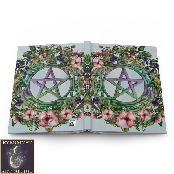 Hardcover Journal Summer Pentacle Witch Pagan Blank Book