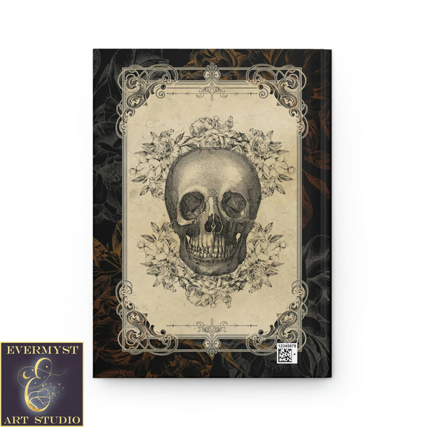 Hardcover Journal Victorian Gothic Vintage Skull Blank Book