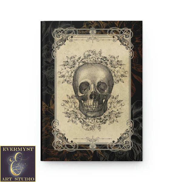 Hardcover Journal Victorian Gothic Vintage Skull Blank Book