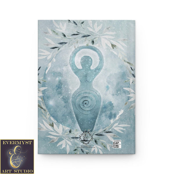 Hardcover Journal Winter Solstice Goddess Wicca Witch Blank Book