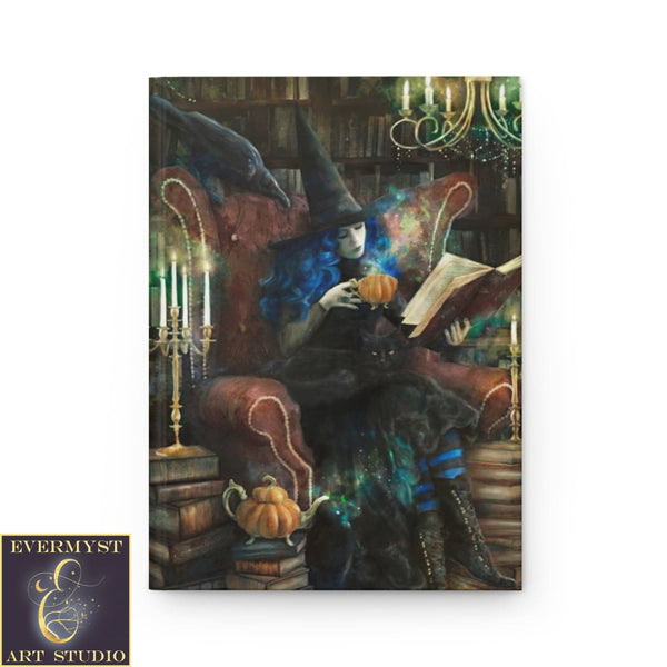 Hardcover Journal Witch Tea Victorian Gothic Halloween Blank Book