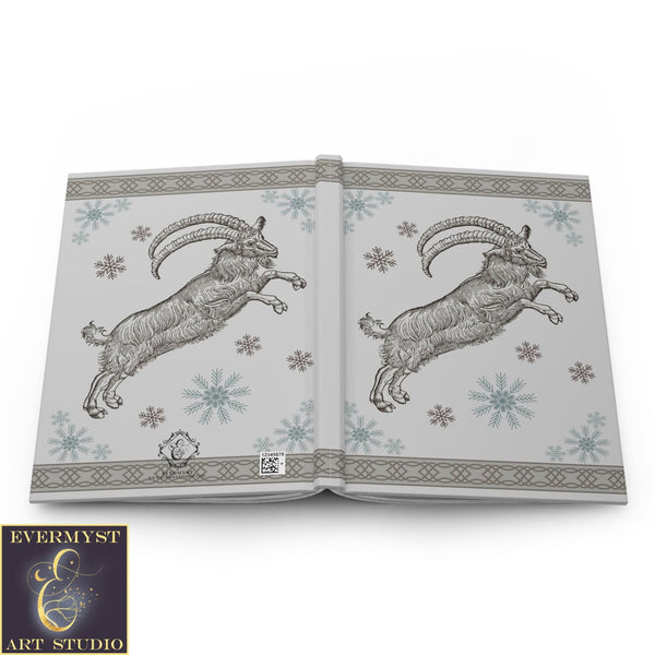 Hardcover Journal Yule Goat Julbock Blank Book