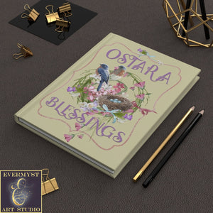 Hardcover Ostara Blessings Journal - Wicca Witch Pagan Spring Equinox