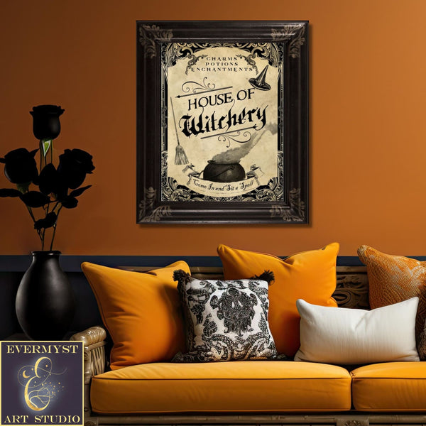 House Of Witchery Canvas Art