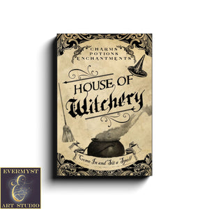 House Of Witchery Canvas Art 12X18 Inch