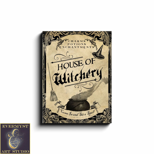 House Of Witchery Canvas Art 18X24 Inch