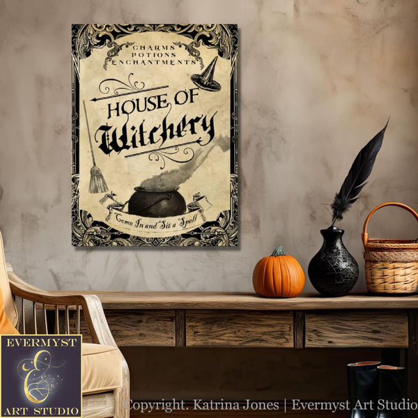 House Of Witchery Canvas Art