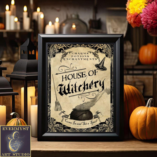 House Of Witchery Canvas Art