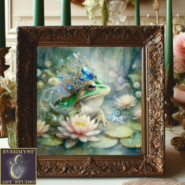 Enchanted Animal Spirit Frog Painting Art Print