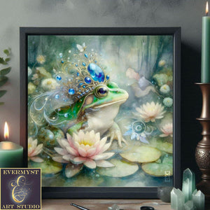 Enchanted Animal Spirit Frog Painting Art Print