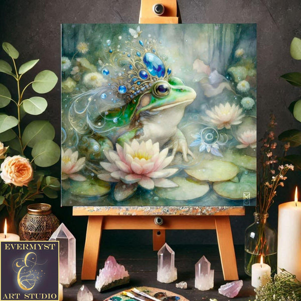 Enchanted Animal Spirit Frog Painting Art Print