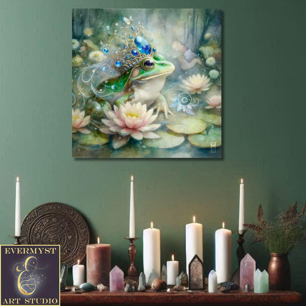 Enchanted Animal Spirit Frog Painting Art Print