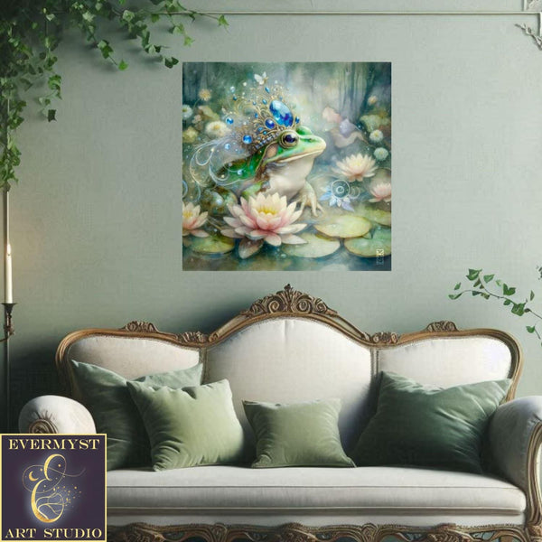 Enchanted Animal Spirit Frog Painting Art Print