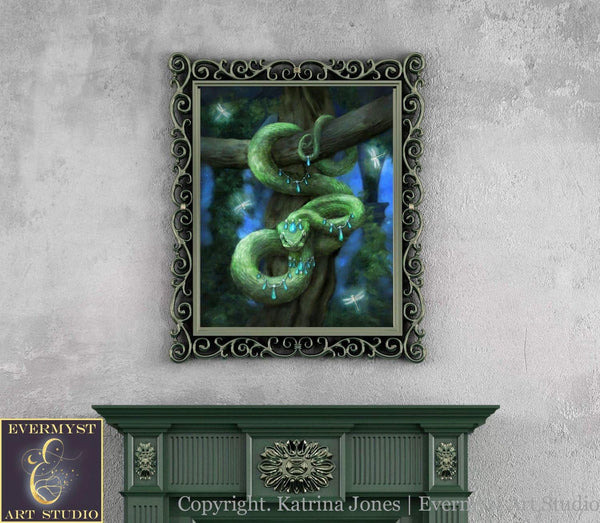 Snake Wall Art Totem Spirit Animal Fantasy
