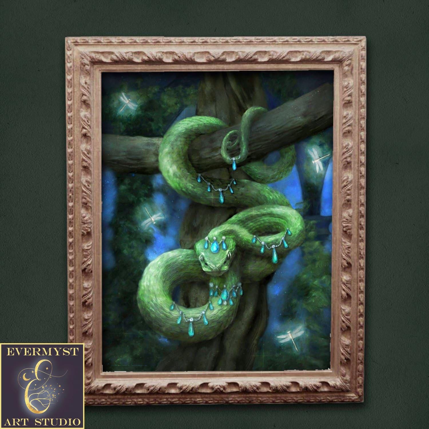 Snake Wall Art Totem Spirit Animal Fantasy