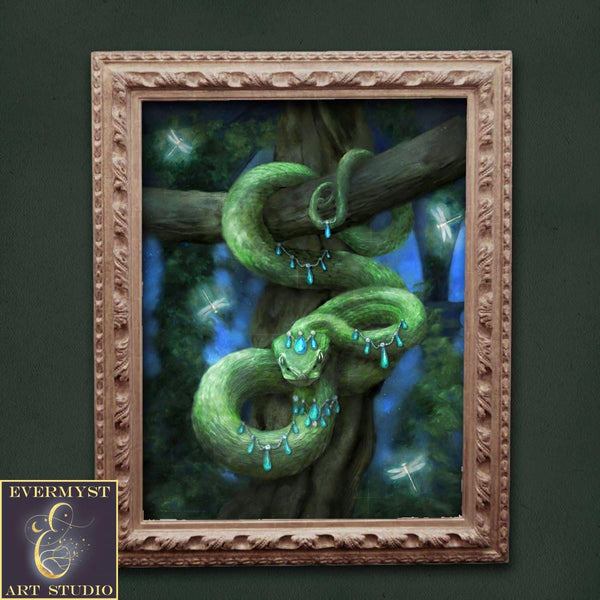 Snake Wall Art Totem Spirit Animal Fantasy