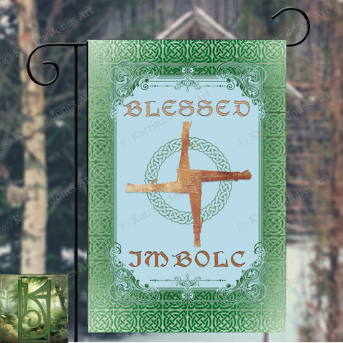 Imbolc Garden Flag - Pagan Celtic Spring Decor Single / 12X18 Inch