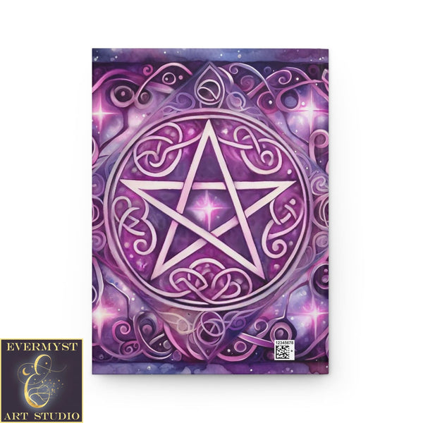 Journal Hardcover Note Book Element Of Spirit Pentacle Wicca Pagan Witch Ruled Blank Writing