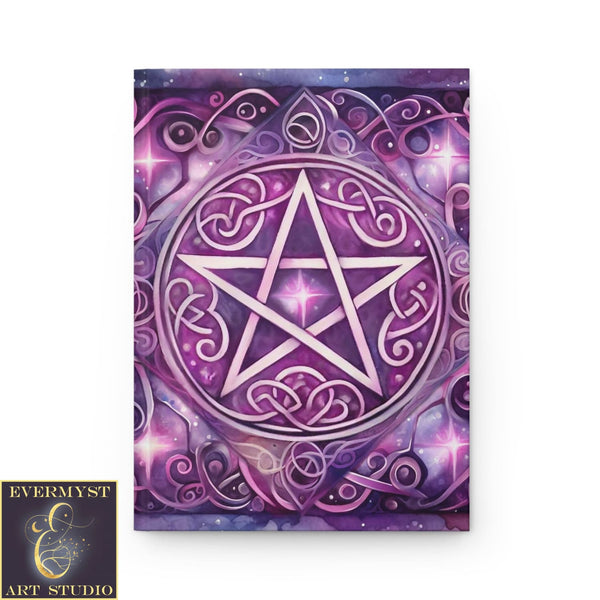 Journal Hardcover Note Book Element Of Spirit Pentacle Wicca Pagan Witch Ruled Blank Writing