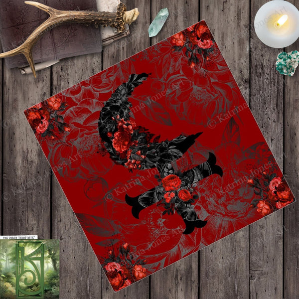 Altar Cloth - Lilith Goddess Witch Tarot Reading Mat Square