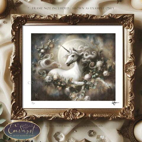 Unicorn Dream Spirit Fine Art Print Giclee - Limited Signed Edition