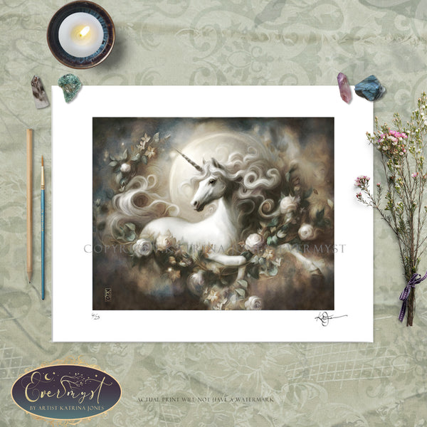 Unicorn Dream Spirit Fine Art Print Giclee - Limited Signed Edition