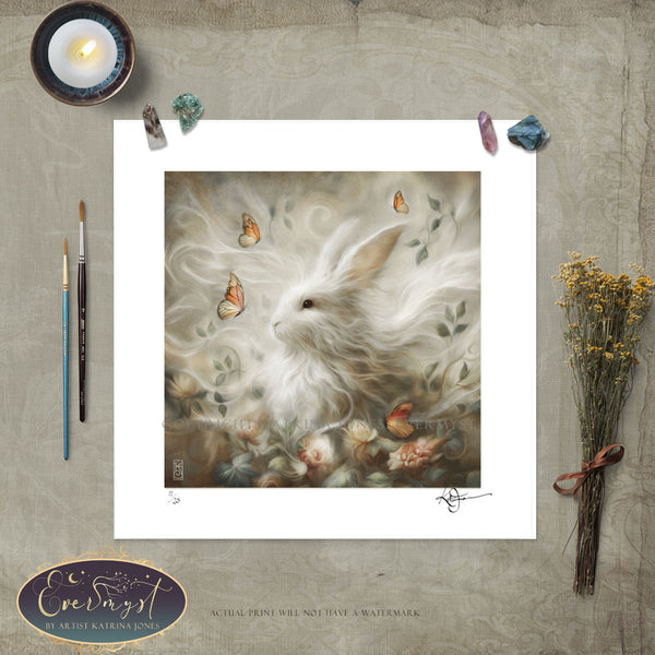 Rabbit Dream Spirit Fine Art Print Giclee - Limited Signed Edition