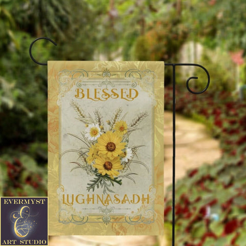 Lammas Lughnasadh Garden Flag - Vintage Wicca Decor