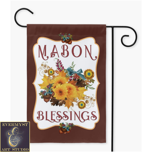 Mabon Flowers Garden Flag