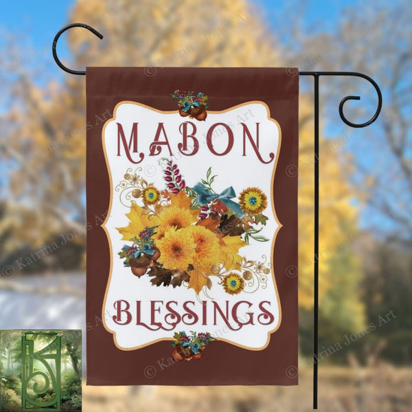 Mabon Flowers Garden Flag