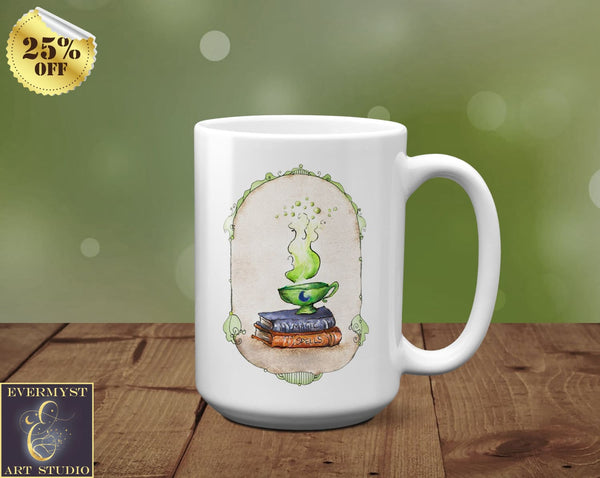 Magic Spells Witchy Coffee Mug Tea Cup Witch Whimsical Quirky Cute Drinkware Gift