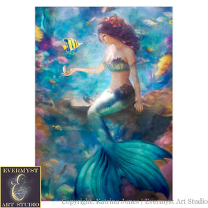 Mermaid Fantasy Mythic Greeting Card Stationary Set Notecards 25 Cards