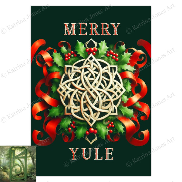 Merry Yule Greeting Cards Card 10