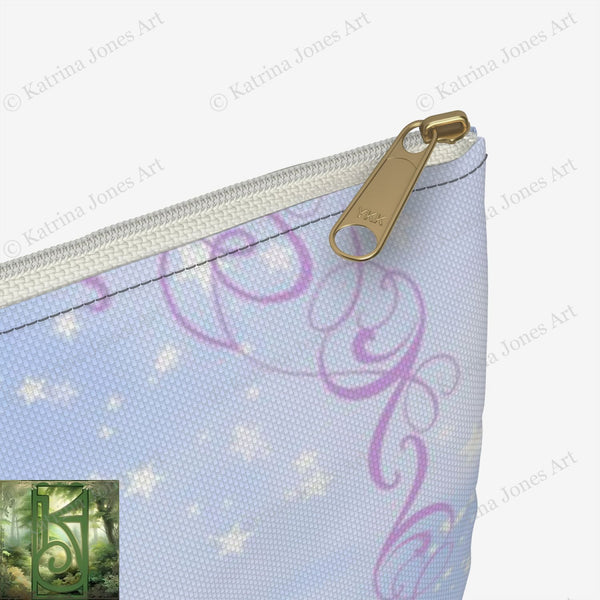 Moon Fairy Accessory Zippered Pouch Purse Tarot Oracle Deck Makeup Zip Cosmetic Bag Gift Faerie