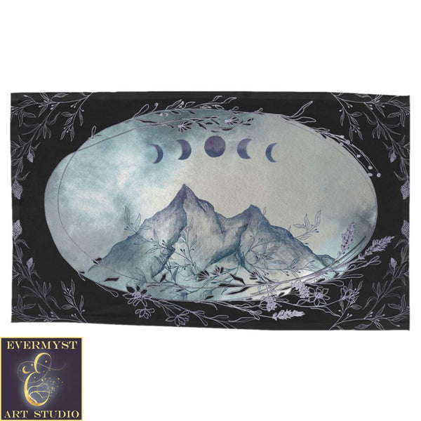 Moon Mountain Tarot Cloth. Altar Cloth Rec