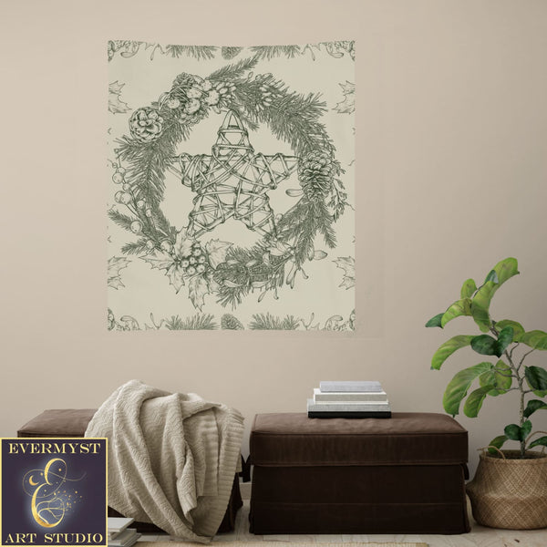 Nature-Themed Altar Cloth For Wicca And Pagan Rituals Square